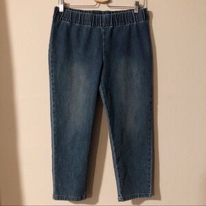 Soft Surroundings pull on cropped jeans
